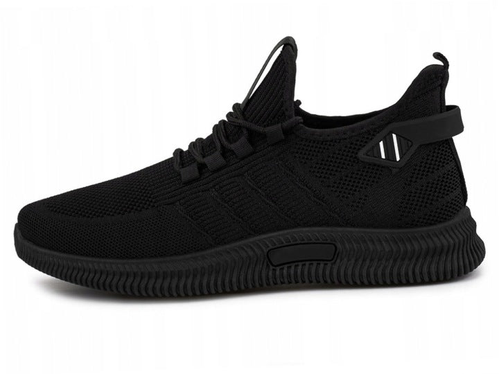 Shoes Sports Black Fabric Lace-Up