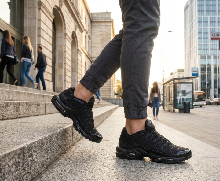 Shoes Sports Men's Black Fabric Breathable