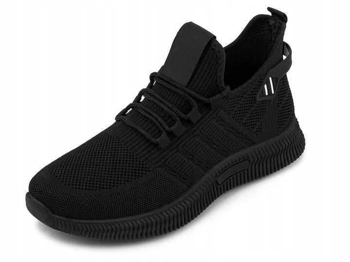 Shoes Sports Black Fabric Lace-Up