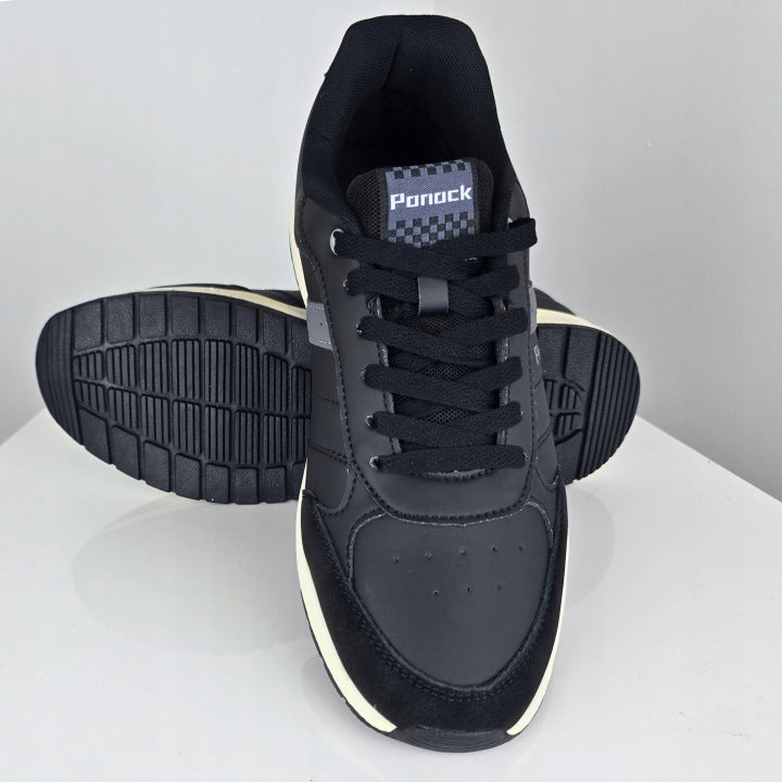 Shoes Men's Sneakers Low-Top Shoes Sports Black Bardzo Lightweight Amortyzacja 43
