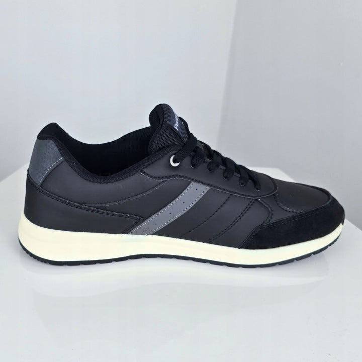 Shoes Men's Sneakers Low-Top Shoes Sports Black Bardzo Lightweight Amortyzacja 43