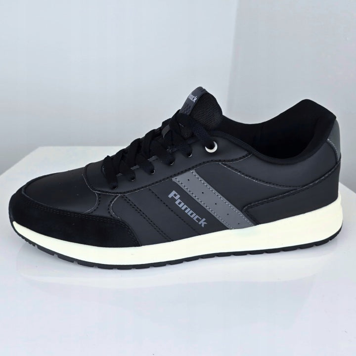 Shoes Men's Sneakers Low-Top Shoes Sports Black Bardzo Lightweight Amortyzacja 43